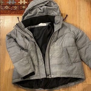 Zara plaid puffer